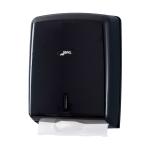 Distributeur essuie-mains enchevêtrés en Z ABS noir brillant l'unité JOFEL