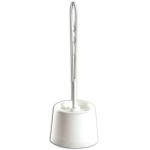 Ensemble WC balayette + socle - blanc - l'unité