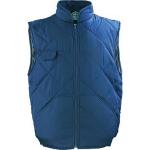 Gilet matelassé bleu sans manche taille L l'unité