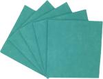 Lavettes aiguilletées non tissées - vert - 38x40cm les 10 unités