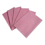 Lavettes anti bactériennes 50x35cm - rose - les 25 unités