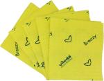 Lavettes microfibre non tissées 35x35cm - jaune - Breazy les 25 unités VILEDA