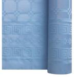 Nappe rouleau damassé bleu azur 1,2m x 50m les 6 rouleaux