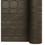 Nappe rouleau damassé chocolat 1,20m x 25m les 6 rouleaux