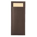 Pochettes chocolat/serv ouate 38x38 ivoire les 240