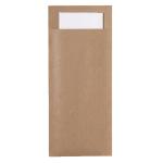 Pochettes kraft brun/serv ouate 38x38 blanc les 240