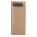 Pochettes kraft brun/serv ouate 38x38 chocolat les 240