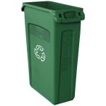 Poubelle 87L verte Slim Jim RUBBERMAID