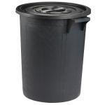 Poubelle immeuble haute 75L avec couvercle
