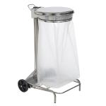 Poubelle mobile à pédale 110L inox Collecroule ROSSIGNOL