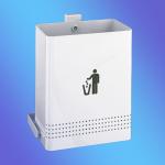 Poubelle murale basculante 30L métal blanc JOFEL