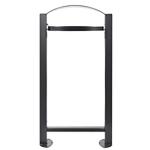 Poubelle vigipirate s/pied 60L gris manganèse ROSSIGNOL