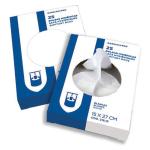 Sachet hygiénique blanc 15x27 le carton de 48 sachets de 25