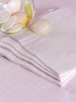 Serv ouate 30x30 2p rose poudre les 3200