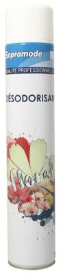 Aérosol désodorisant floral 750ml l'unité SOPROMODE