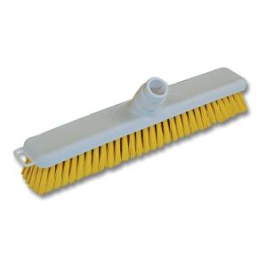 Balai alimentaire dur 40cm douille inclinée - jaune - l'unité