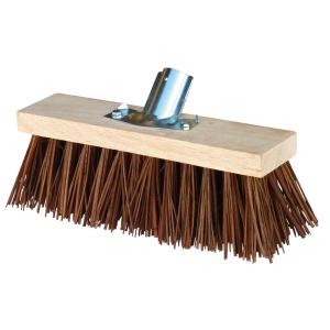 Balai cantonnier piassava marron 32 cm monture bois douille métal l'unité