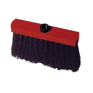 Balai piassava rouge 26cm monture bois douille à vis l'unité