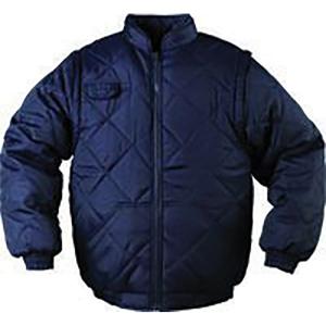 Blouson matelassé bleu manches amovibles taille L l'unité