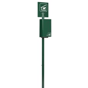 Borne déchets canins Hygeca vert mousse ROSSIGNOL