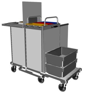 Chariot équipé multiservice  imprégnation VERMOP