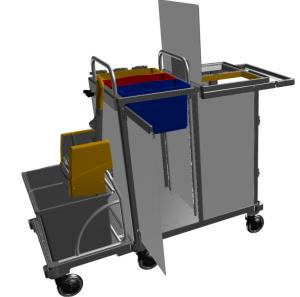 Chariot equipe multiservice  presse VERMOP