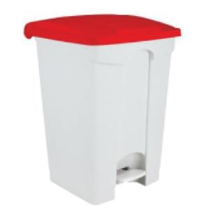 Container plastique à pédale 45L rouge
