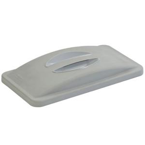Couvercle gris poignée pour poubelle Slim Jim RUBBERMAID
