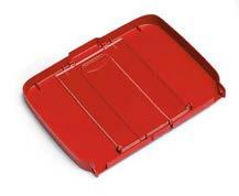 Couvercle support sac 120L porte protocole rouge DME