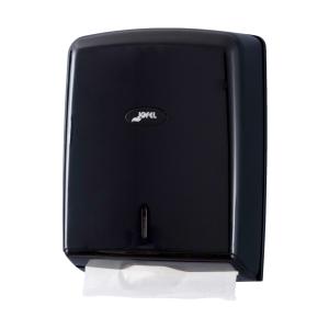 Distributeur essuie-mains enchevêtrés en Z ABS noir brillant l'unité JOFEL
