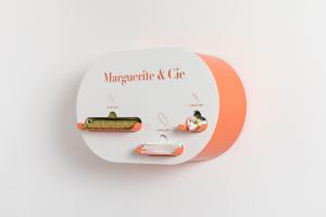 Distributeur hygiène féminine CAPSULE corail Marguerite & Cie