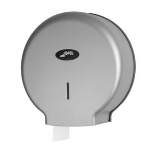 Distributeur papier toilette grand jumbo 400m ABS silver l'unité JOFEL