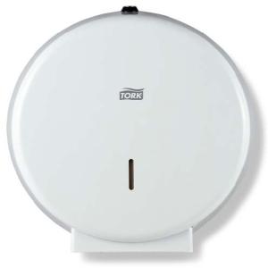 Distributeur papier toilette jumbo métal blanc T1 l'unité TORK