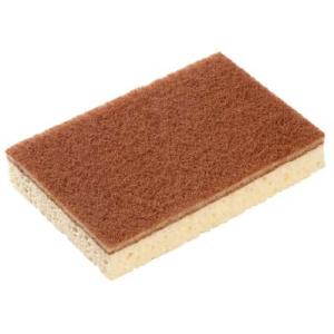 Eponge grattante éco- responsable - blanc/marron - l'unité SPONTEX