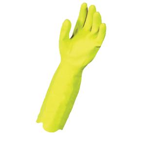 Gants ménage - jaune - extra longs taille S la paire