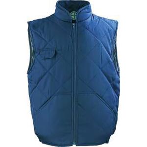 Gilet matelassé bleu sans manche taille XXL l'unité