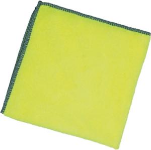 Lavette microfibre 40x40cm - jaune - l'unité