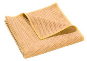 Lavette microfibre recyclée jaune le sachet de 5 SPONTEX