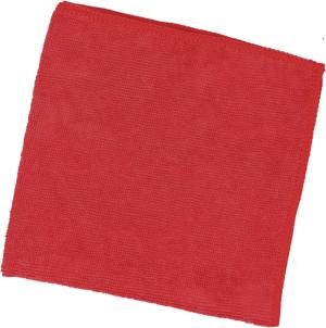 Lavette microfibre - rouge - 38x38 cm LG l'unité