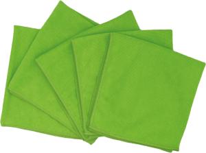 Lavettes microfibre à picots 40x40cm - vert - les 5 unités