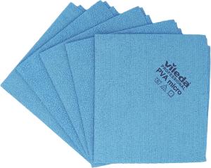 Lavettes microfibre PVA Micro - bleu - les 5 unités VILEDA