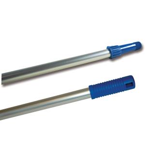 Manche alimentaire alu à vis 140cm - bleu - l'unité