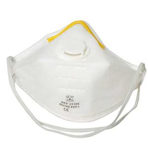 Masques respiratoires FFP1 pliables à valve la boîte de 20