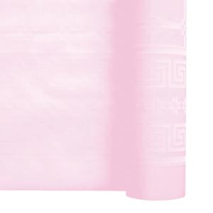 Nappe rouleau damassé rose poudre 1,20m x 25m les 6 rlx