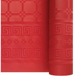 Nappe rouleau damassé rouge 1,20m x 25m les 6 rouleaux