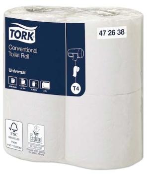 Papier toilette Universal rlx tradi. 2 plis 25mx9,3cm T4 les 48 bobines TORK