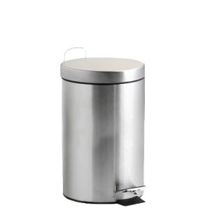 Poubelle à pédale 12L inox