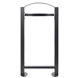 Poubelle vigipirate s/pied 60L gris manganèse ROSSIGNOL