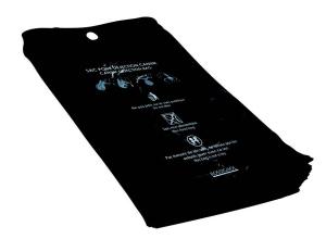 Sac-gant déchets canins 2,5L HD noir 12µ 360*180 pour borne le sachet de 500 ROSSIGNOL