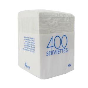 Serv ouate 29x29 1p blanc les 3200